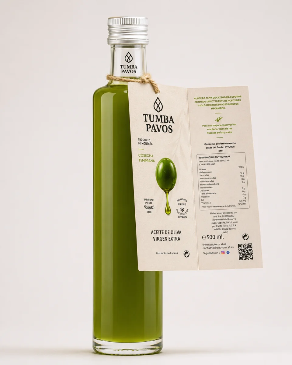 AOVE Tumbapavos Cosecha Temprana 500 ml.